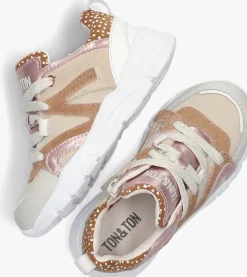 beige ton & ton lage sneakers signy