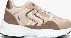 beige ton & ton lage sneakers sanna