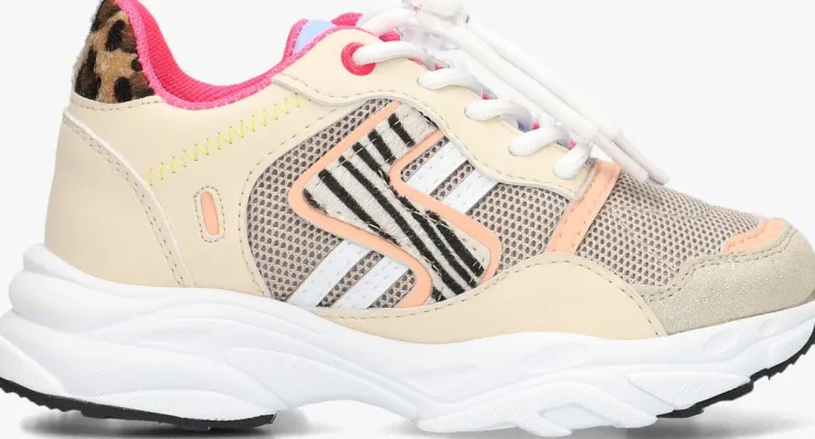 beige ton & ton lage sneakers sanna