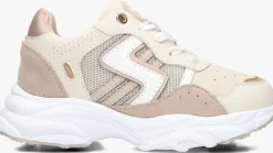 beige ton & ton lage sneakers sanna