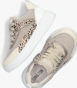 beige ton & ton lage sneakers stine