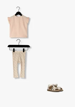 beige ton & ton platte sandalen ylva