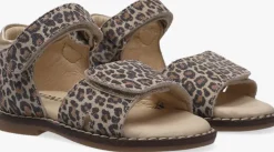 beige ton & ton platte sandalen e1855-212