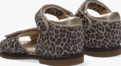 beige ton & ton platte sandalen e1855-212