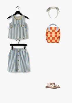 beige ton & ton platte sandalen silya