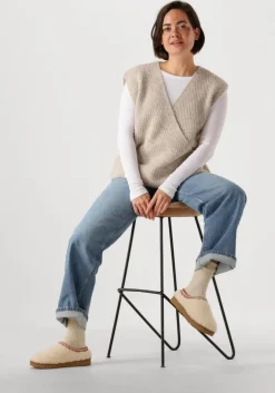 beige ugg instappers tasman maxi curly