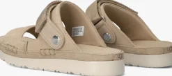 beige ugg platte sandalen k goldenstar glide