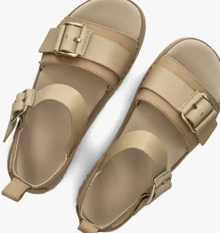 beige ugg platte sandalen w goldenstar villa