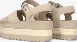 beige ugg sandalen aubrey ankle