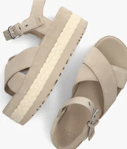 beige ugg sandalen aubrey ankle