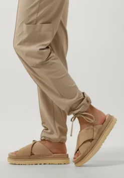 beige ugg slippers w goldenstar cross slide