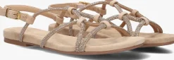 beige unisa platte sandalen cooper
