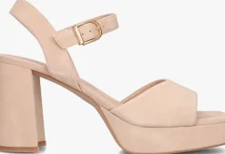 beige unisa sandalen met hak odran