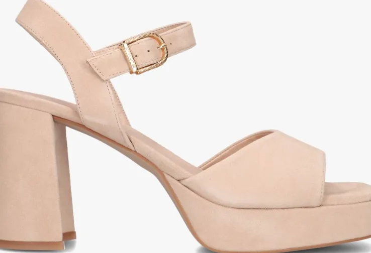 beige unisa sandalen met hak odran
