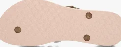 beige uzurii teenslippers heart bronze