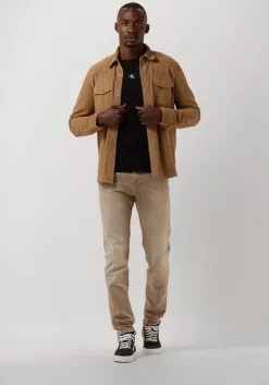 beige vanguard slim fit jeans v850 rider colored five pocket