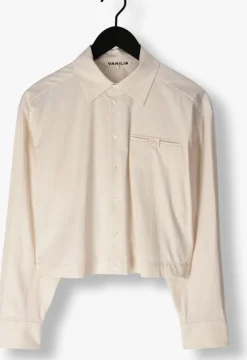 beige vanilia blouses boxy adjustable fit