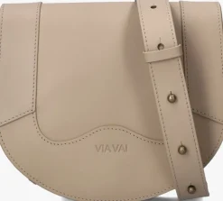 beige via vai crossbodytassen mae lizzy