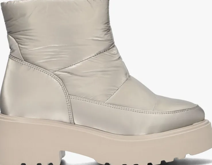 beige via vai enkellaarsjes bobbi glow