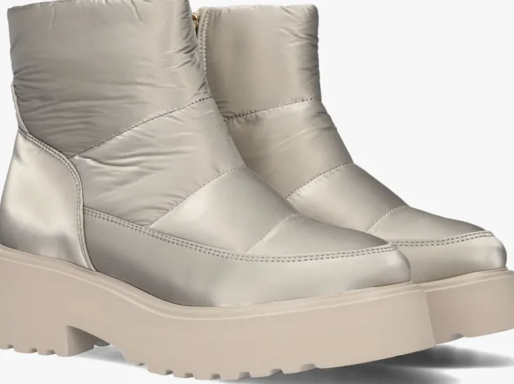 beige via vai enkellaarsjes bobbi glow