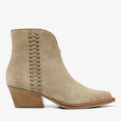 beige via vai enkellaarsjes do serena