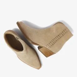 beige via vai enkellaarsjes do serena