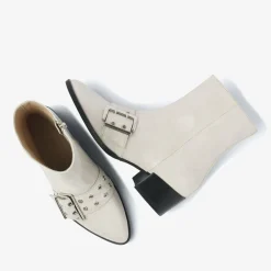 beige via vai enkellaarsjes rose camden