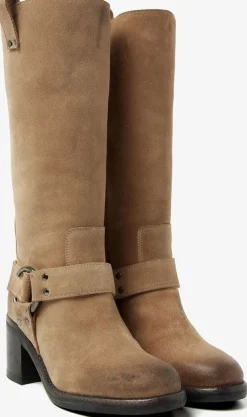 beige via vai hoge laarzen flo benson