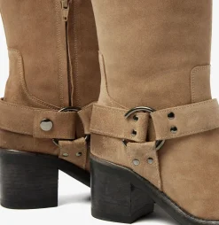 beige via vai hoge laarzen flo benson