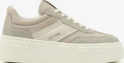 beige via vai lage sneakers isa romi