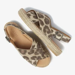 beige via vai platte sandalen mondi isabella