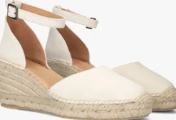beige via vai sandalen met hak flora braid