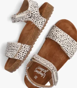 beige vingino platte sandalen tavi