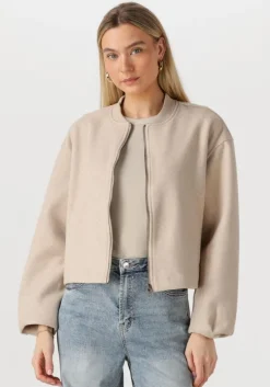 beige withblack jack wblbriella bomber jacket