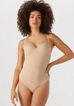 beige wolford top mat de luxe forming string body