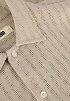 beige woodbird casual overhemd wbwang chuke shirt