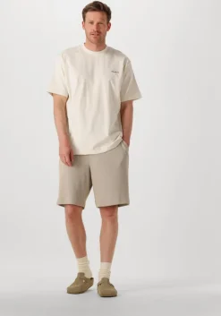 beige woodbird korte broek wbben waffel shorts