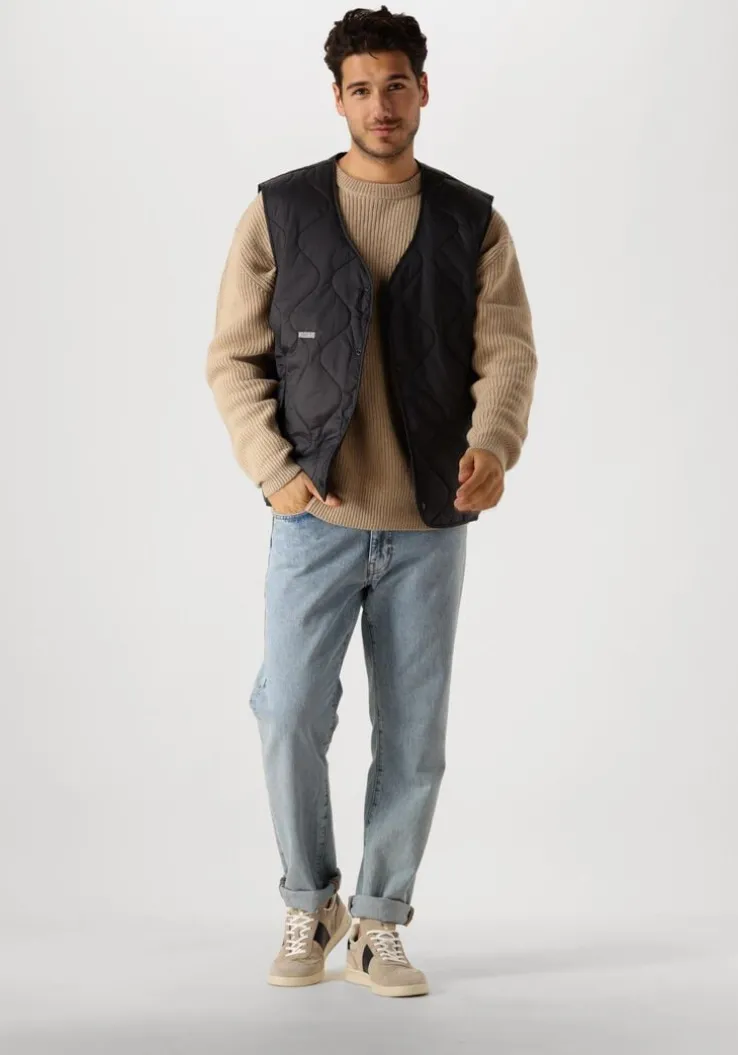 beige woodbird trui wbkurt base knit