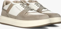 beige woolrich lage sneakers arrow court man