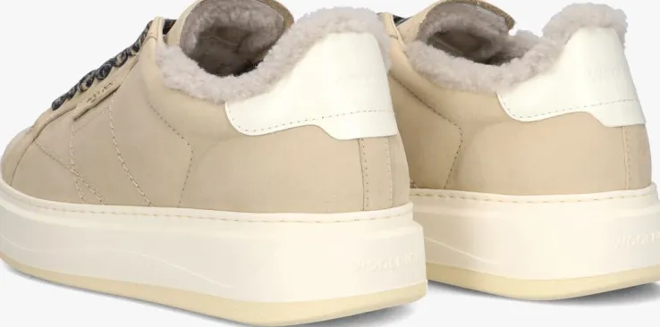 beige woolrich lage sneakers arrow women