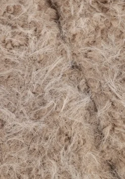 beige y.a.s. faux fur jas yastedsy jacket