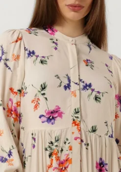 beige y.a.s. maxi jurk yasasina ls long shirt dress s.