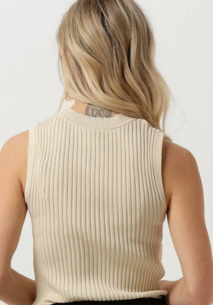 beige y.a.s. top yastanki sl knit top