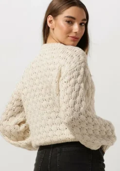 beige y.a.s. trui yasbubba ls knit pullover s.