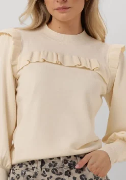 beige y.a.s. trui yasjum ls knit pullover