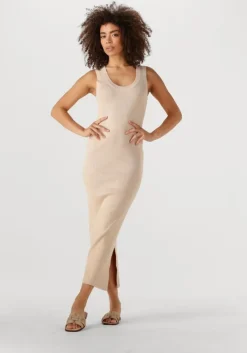 beige ydence maxi jurk knitted dress ariel