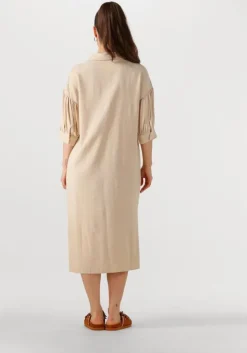 beige ydence midi jurk dress sienna