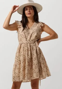 beige ydence mini jurk dress adelina