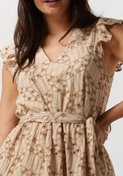 beige ydence mini jurk dress adelina