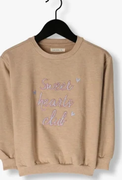 beige your wishes sweater sweet heart oversized sweater